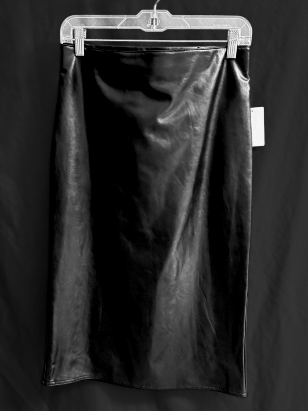 1. State Classic Black Faux Leather Pencil Skirt M NWT's